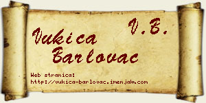 Vukica Barlovac vizit kartica